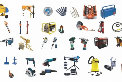 Prestação de serviços de aluguer de equipamentos industriais e de construção